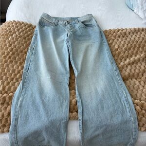 Light Blue Wide-Leg Jeans
